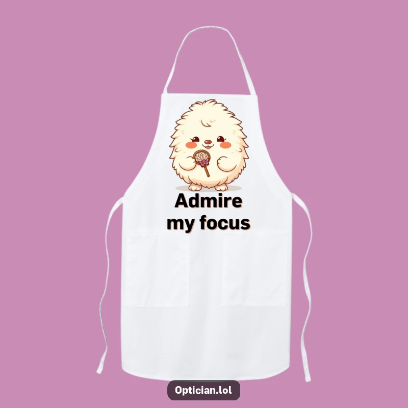 Funny Fluffy Creature Kitchen Apron - Hilarious Chef Gift for Cooks