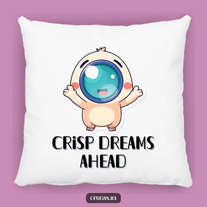 Funny Creature Lens Pillow - Cozy & Bright Decor for Your Space