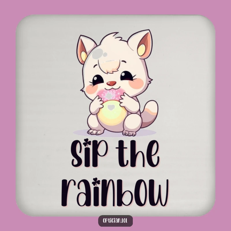 Funny Creature Orb Drink Coaster Set - Hilarious Protection for Your Table