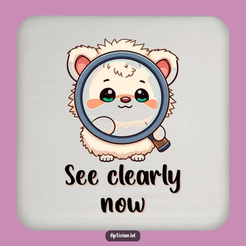 Funny Detective Creature Coasters: Protect Surfaces with Curious Humor