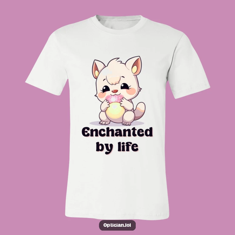 Funny Creature Orb T-Shirt - Enthusiastic Explorer Graphic Tee