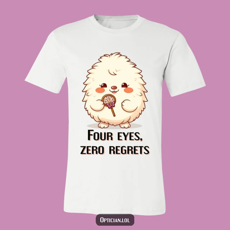 Funny Fluffy Creature Cheerful Grin T-Shirt - Hilarious Cool Graphic Tee